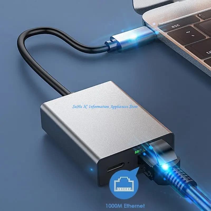 USB C to Ethernet LAN Adapter Converter for Uninterrupted Entertainment