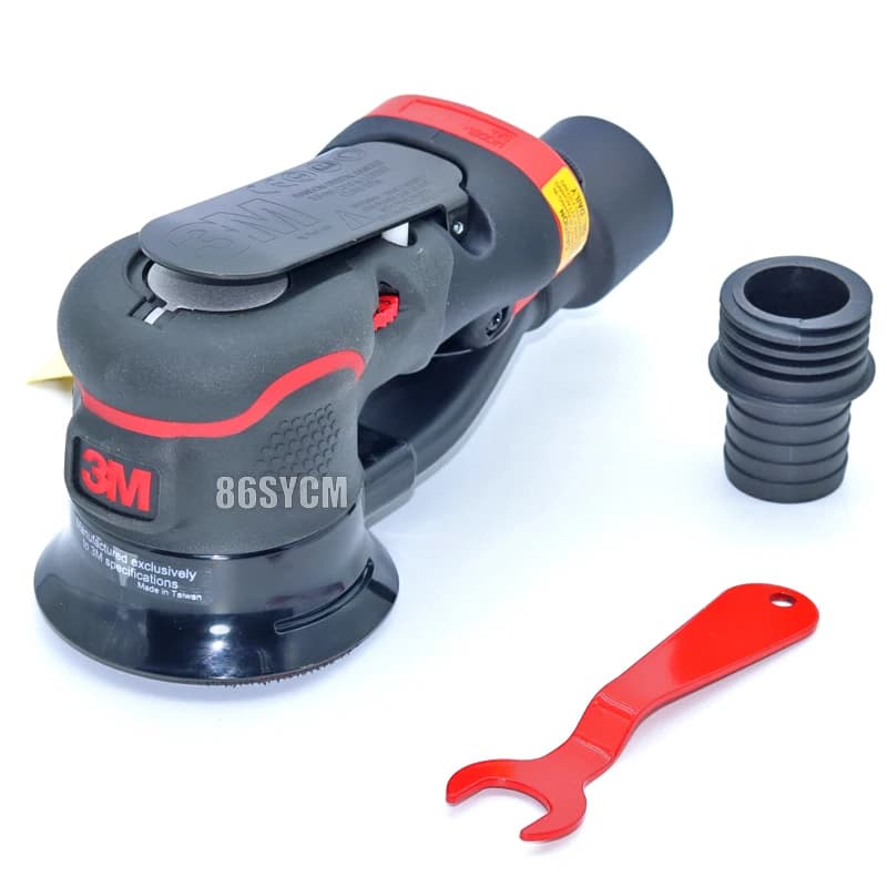 3, m 38505 Levigatrice pneumatica da 3 pollici 3, m33633 Macchina per carta vetrata Smerigliatrice ad aria Smerigliatrice a secco Rimozione ruggine Lucidatura per auto Ceretta Gri