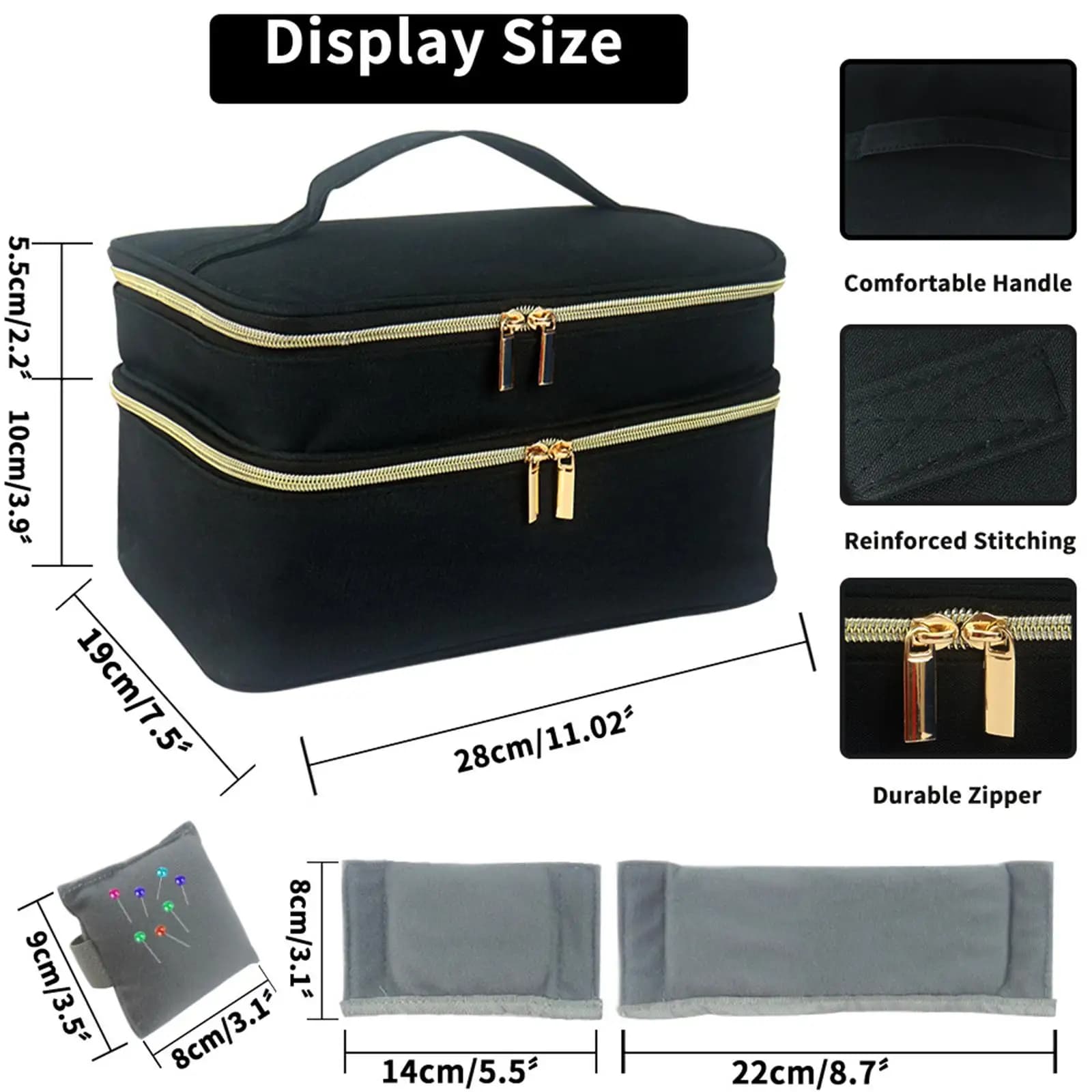 Sewing Storage Organizer Multipurpose Kit Portable for Home Embroidery