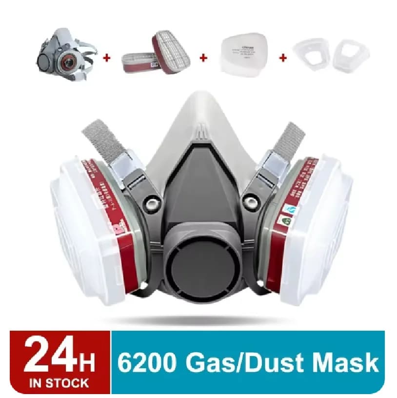 6200 Gas mask Breather with glasses Anti-dust respirator Protective mask Industrial gas masks with filters Widely used