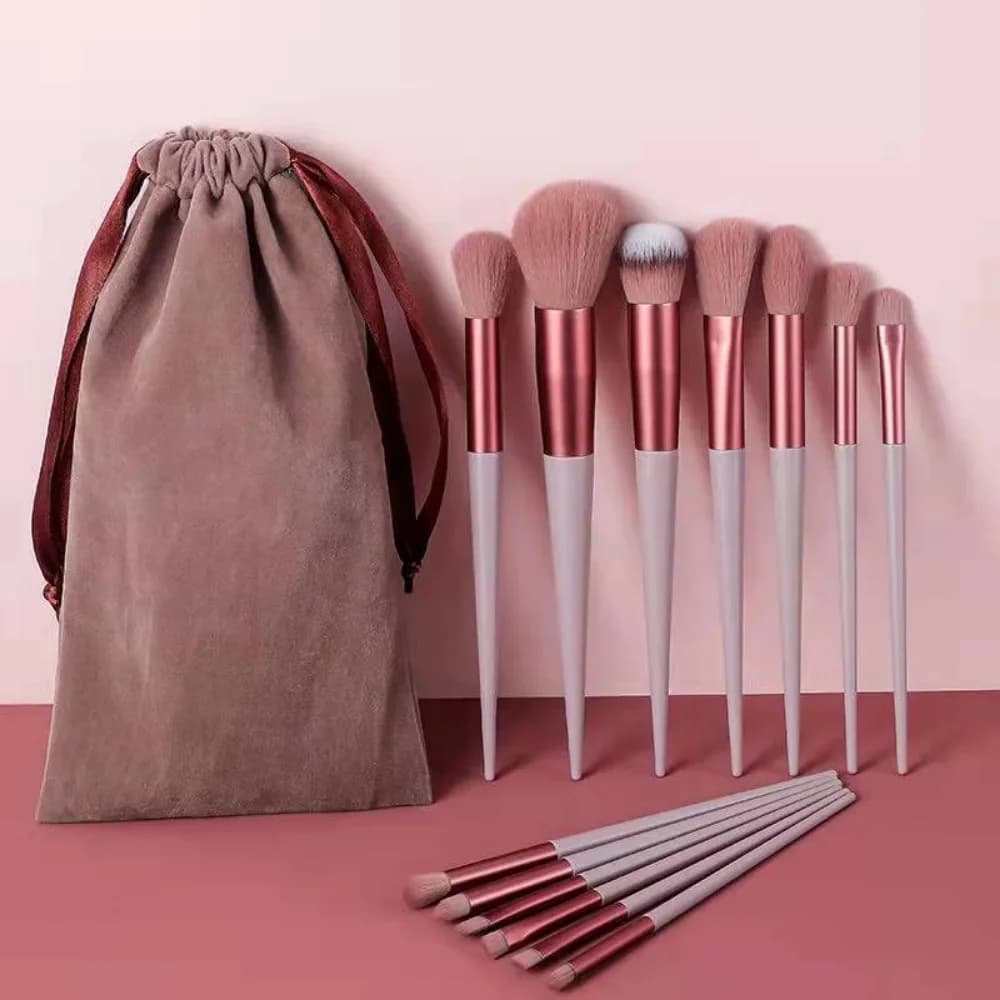 Set di 13 pennelli per il trucco, pennello per correttore, pennello per fard, pennello per ombretto, pennello per illuminante, pennello per fondotinta, strumenti di bellezza cosmetici.