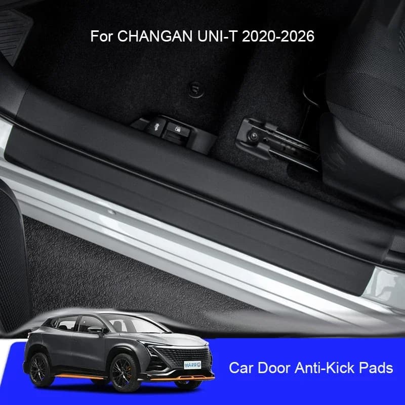 Car B-Pillar Anti-Calco Protect Pad Anti-Sporco PU Leather Tooth Resistant To Graffi Accessory For CHANGAN UNI-T 2020-2026