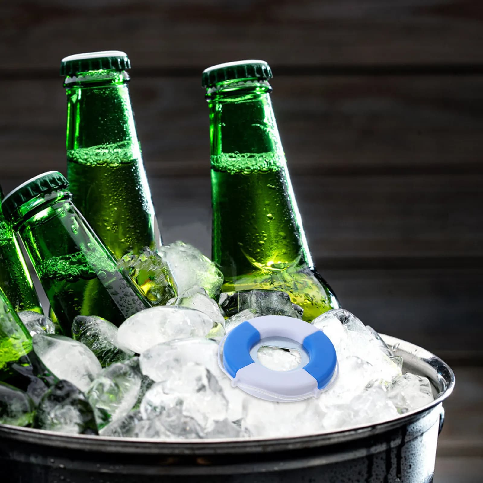 Swim Ring Shaped Beer Opener Plastic Bottle Opener for Beer Cap Opening Home Bar Restaurant Hotel Ktv Outdoor Portable