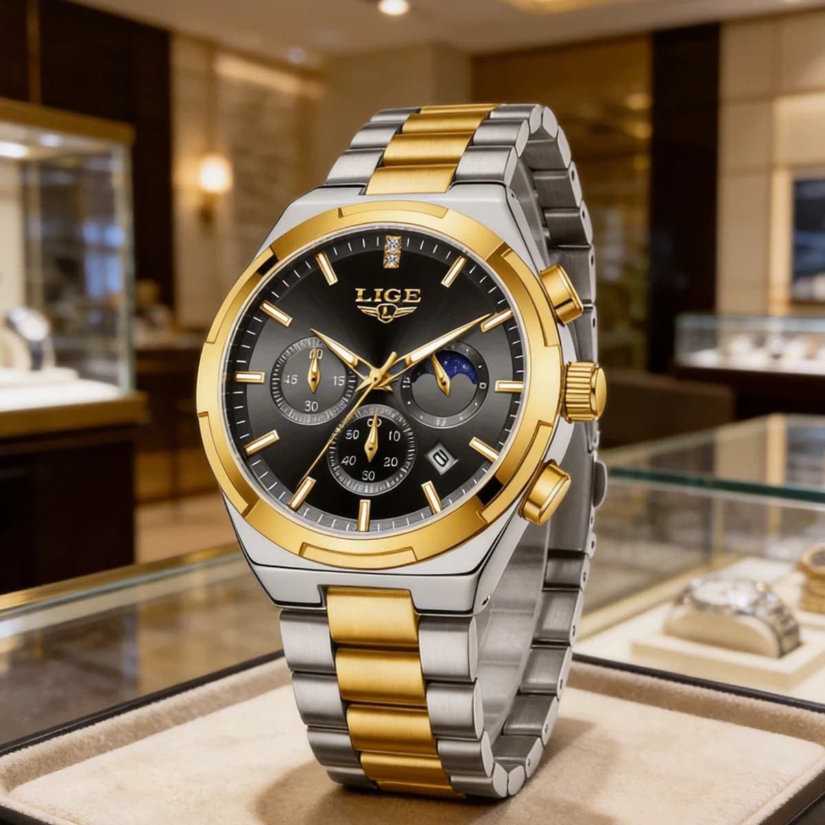 LIGE Women's Luxury Watch, Simple Duck Clock Analog at Quartz, Fashion Waterproof Casual, Female Clock Montre Female