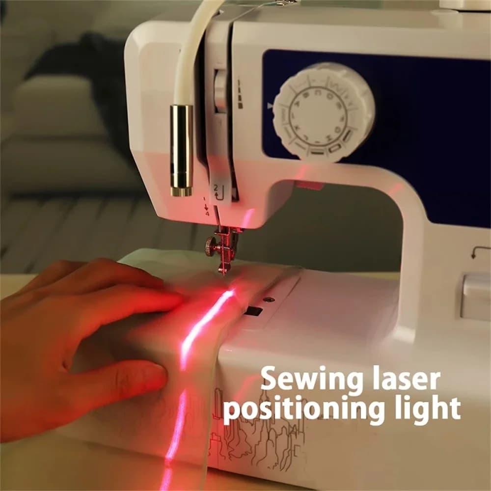 Spina UE/USA Macchina da cucire Quilting Linea di luce rossa Tubo flessibile regolabile a punto incrociato per la posizione di pinning AC100-240V