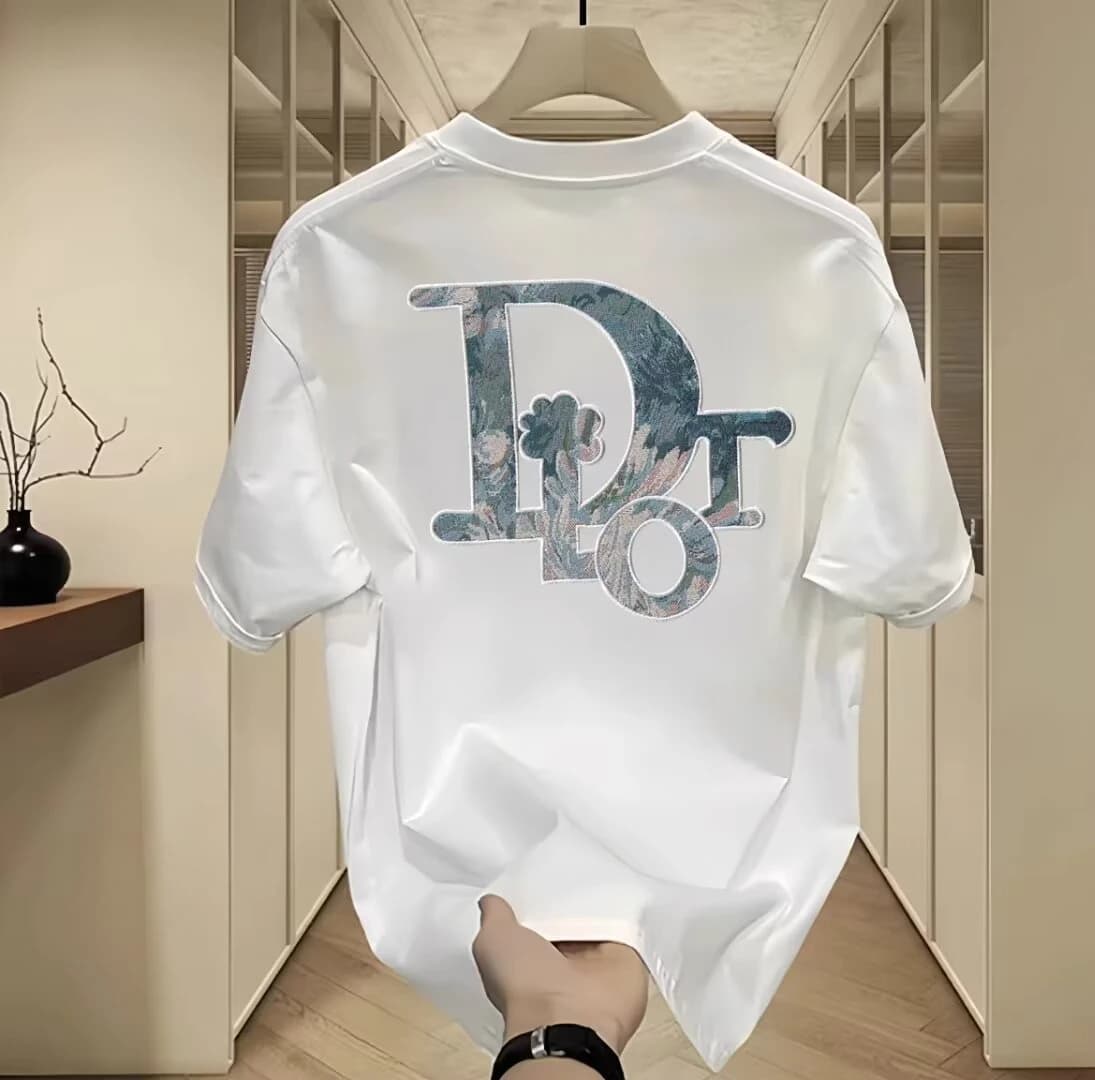 Trendy Brand Short-sleeved T-shirt Men's and Women's 2026 New Summer Round Neck Printed Half-sleeved T-shirt Casual Wear