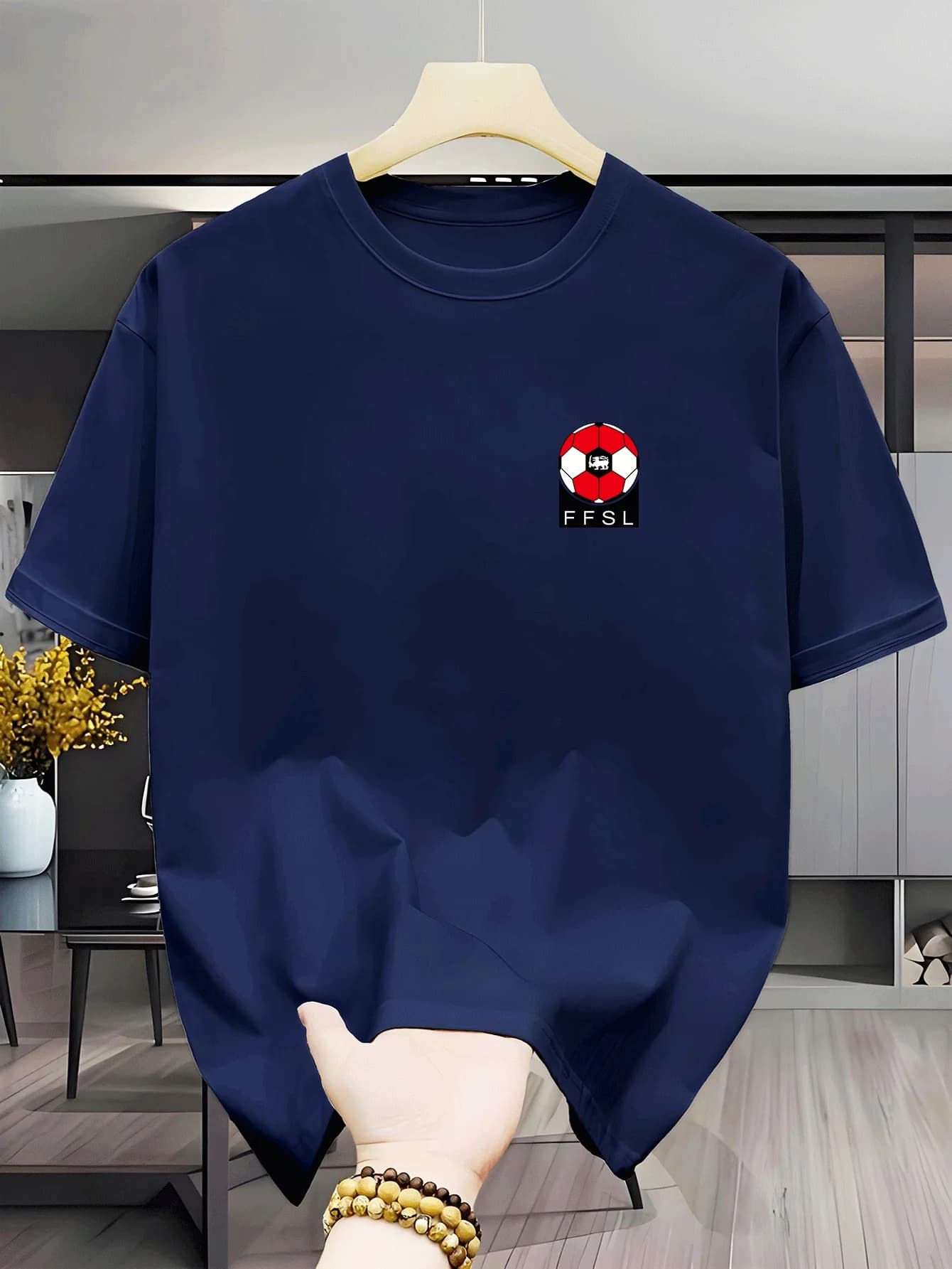 T-shirt da uomo a maniche corte con scollo rotondo, stile casual, comoda, rilassata e confortevole, leggera e resistente all'usura