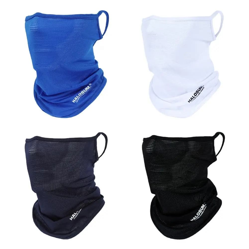 Anti-dust bike mask daily windproof sunscreen breathable in ice silk protection UV color integral mask cycling