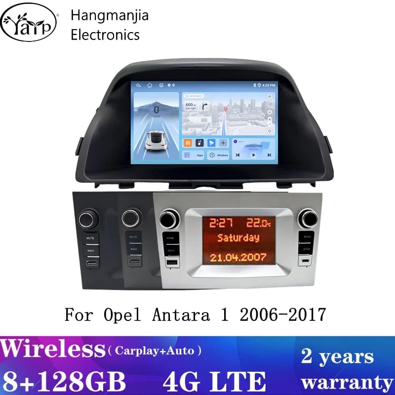 Android 15 Wireless Carplay Per Opel Antara 2006 - 2017 Autoradio Multimedia Stereo Lettore GPS Navi BT 4G WIFI DSP Autoradio