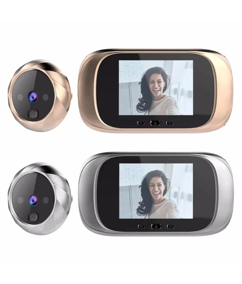 Videocitofono da 2,8 pollici Telecamera spioncino Campanello da 90 gradi Rilevazione movimento Occhio Monitoraggio porta LCD digitale Cat Eye elettronico