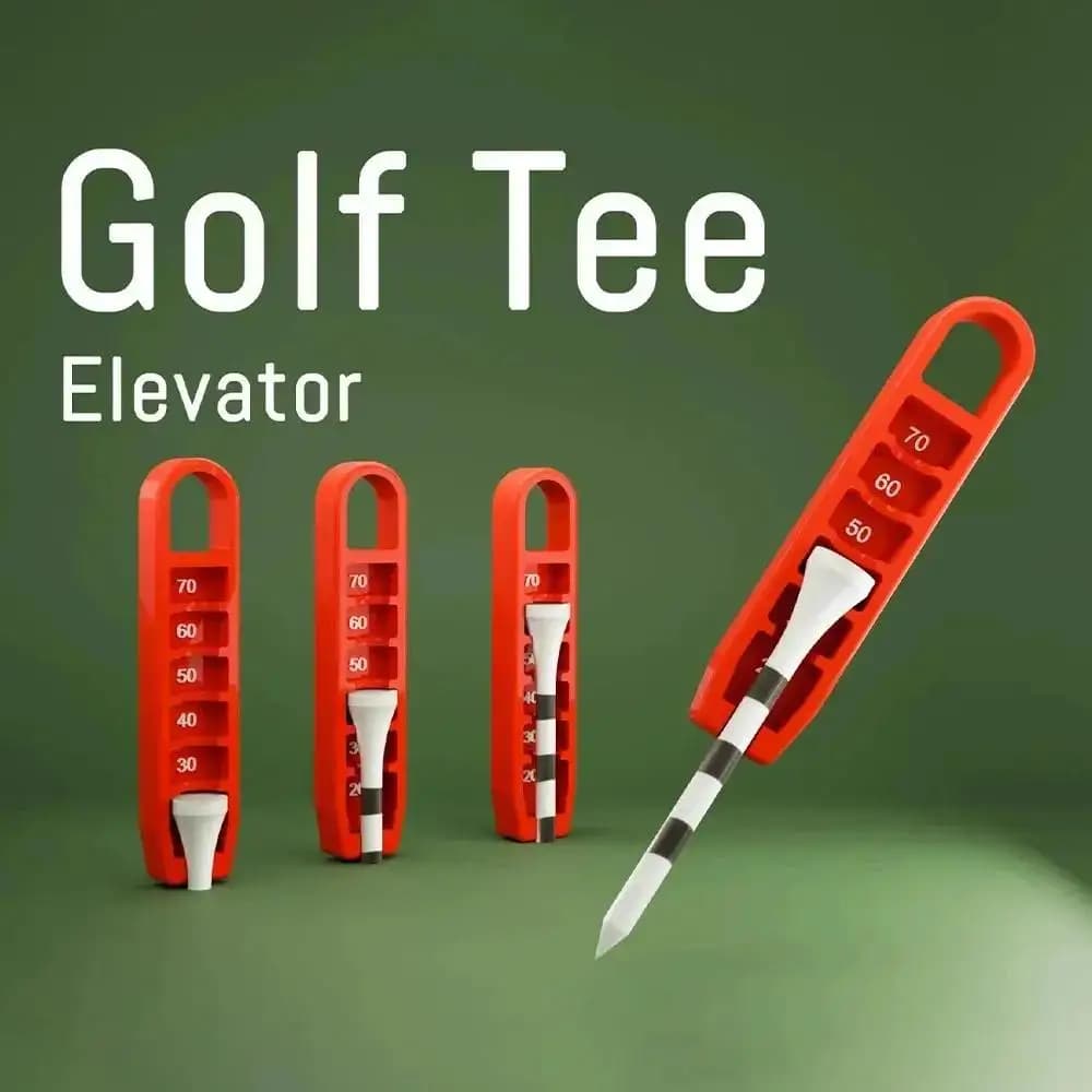 Supporto per golf Sollevatore per palla Regolatore di altezza del sedile Supporto per tee da golf Posizionato con precisione a 20-70 mm Regalo per i golfisti Forniture Sport