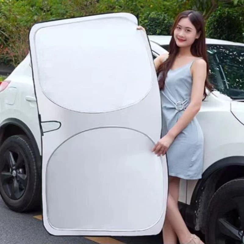 For BYD Song PLUS Car Sunshade Front Block Heat Insulation Sunscreen Cloth UV Protection Car General Purpose Umbrella Curtain