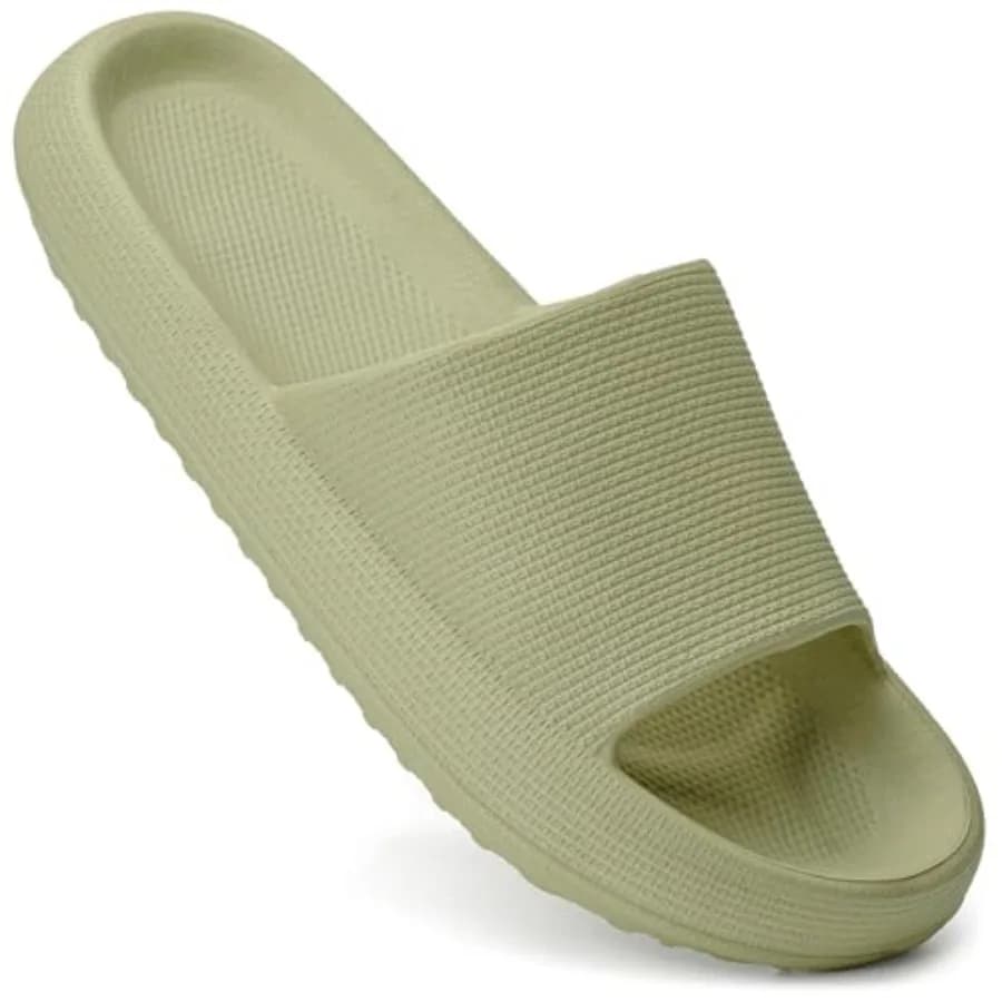 Ciabatte da doccia Happy Lily per uomo e donna, antiscivolo, super morbide, con punta aperta, sandali da doccia, pantofole da camera da letto per donna