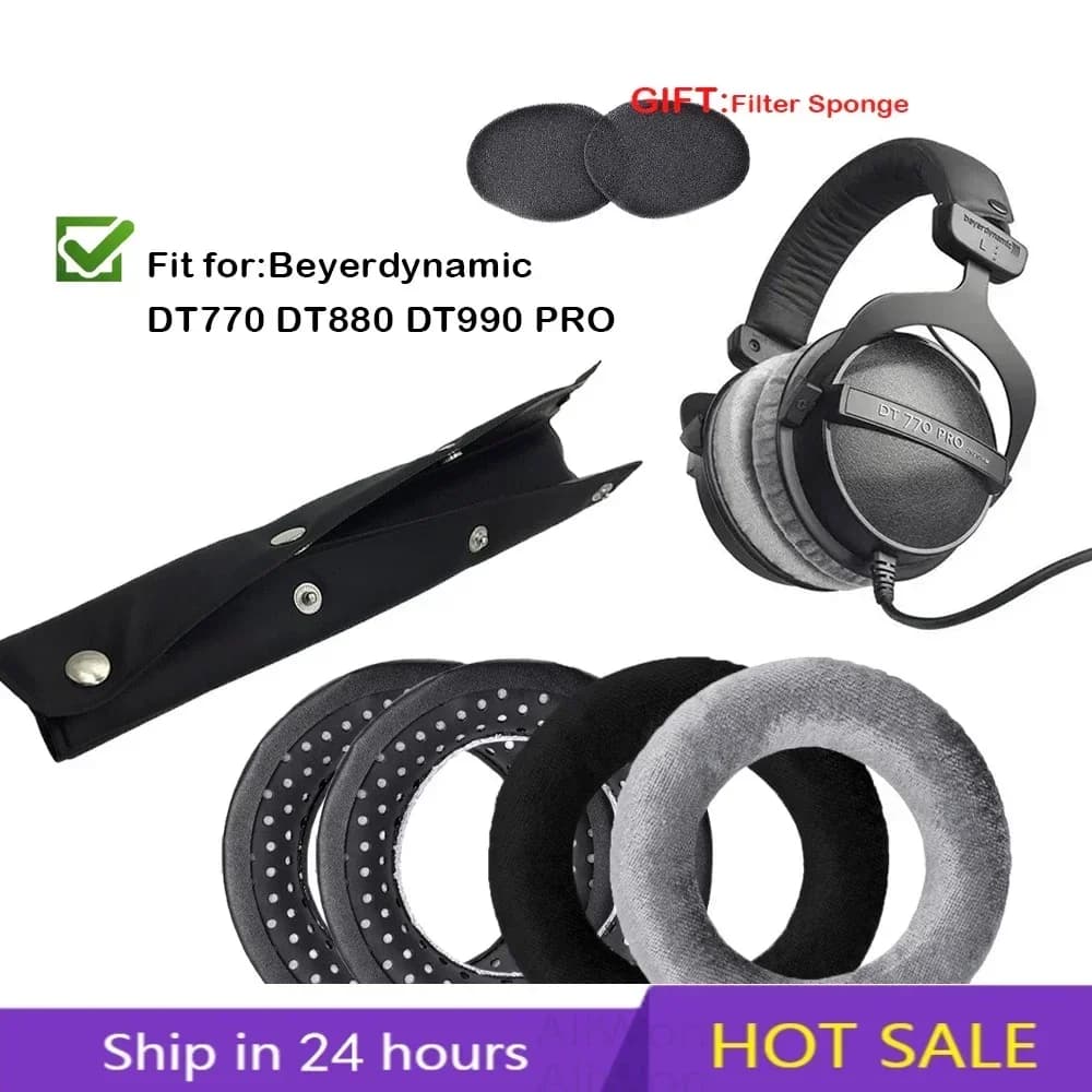 DT770 Replacement Earring Bearings Compatible with Beyerdynamic DT990 / DT880 / DT770 PRO Headphones Gamer Hair Band