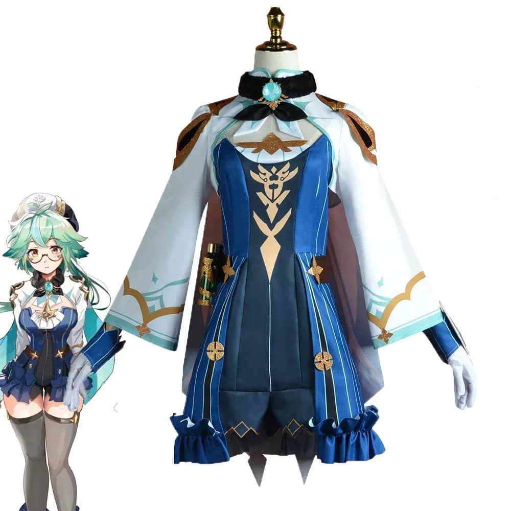 Gioco Genshin Impact Saccarosio Alchemist Costume Cosplay