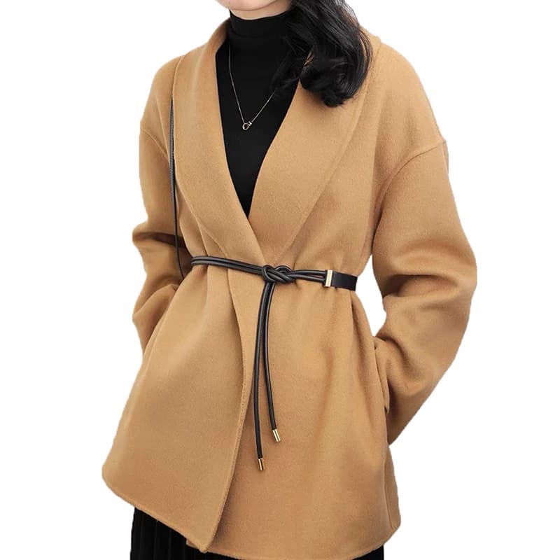 Cinture in pelle PU con fibbia per cintura sottile per donna