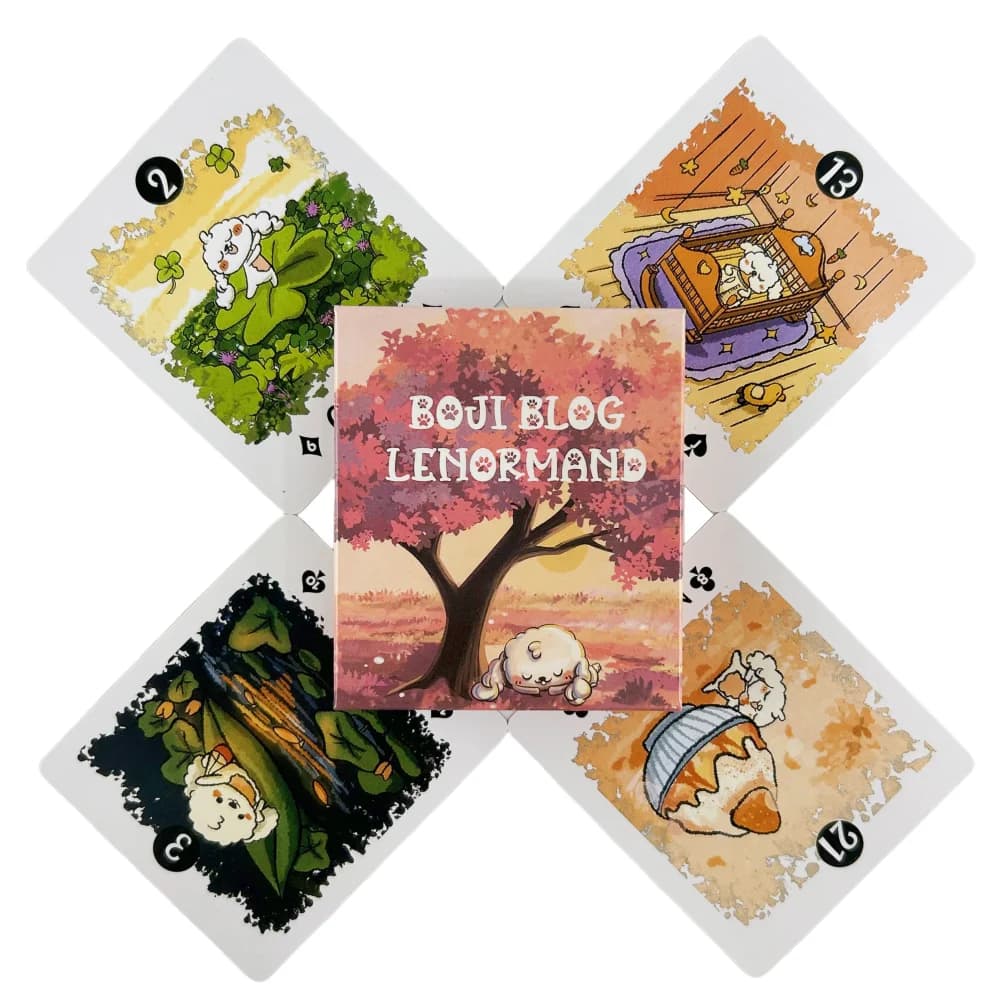 Boji Blog Lenormand Oracle Cards A 40 Deck Tarot English Visions divinazione Edition Borad Playing Games