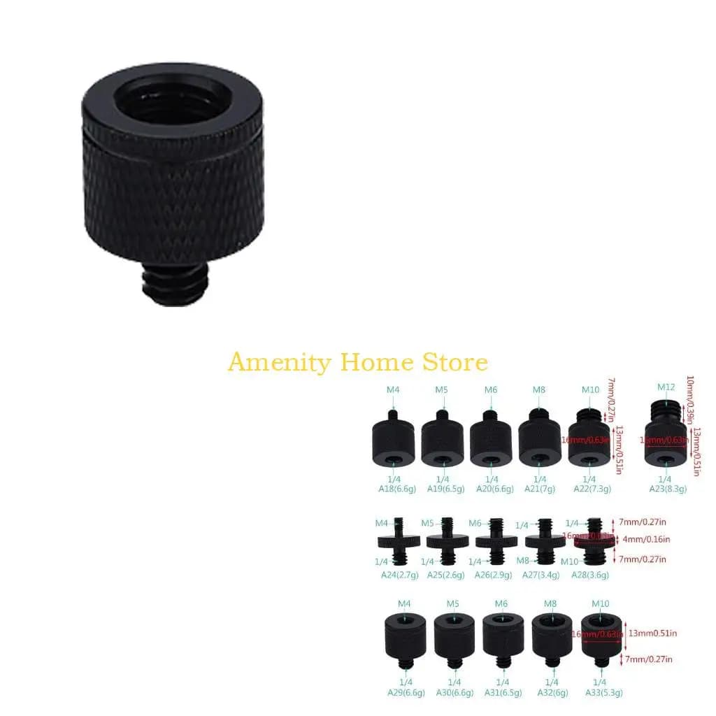 Adattatore convertitore adattatore filettato in alluminio con vite per treppiede F26C