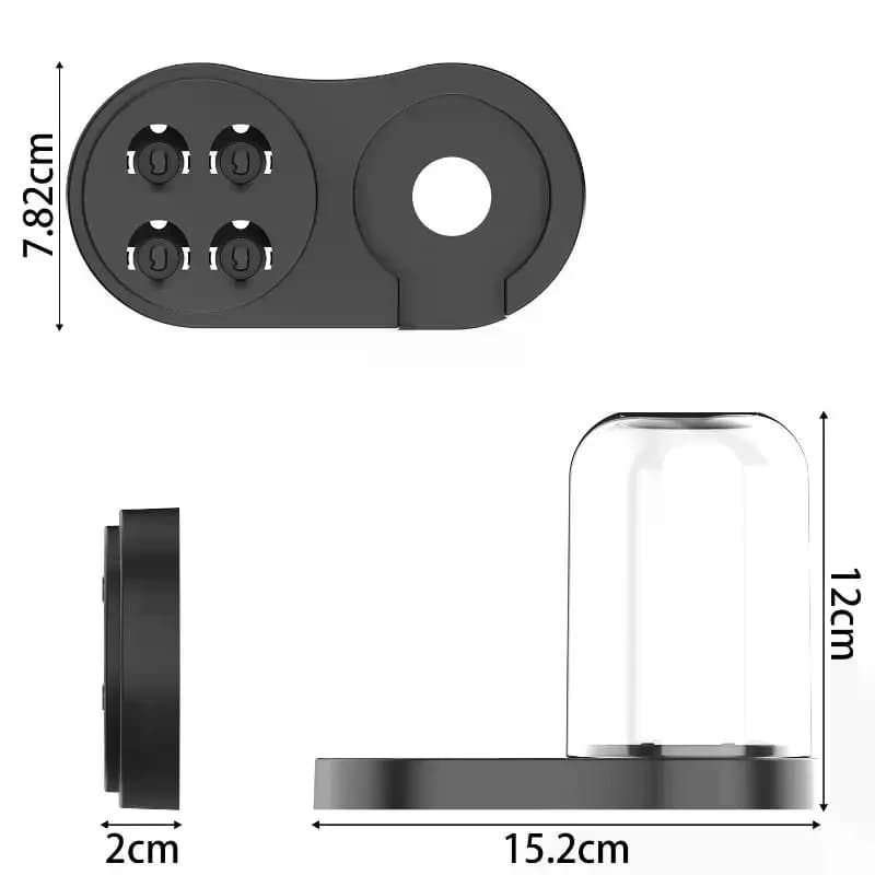 1 set of universal support brackets for IO/EB series induction chargers, support for electric toothbrush head