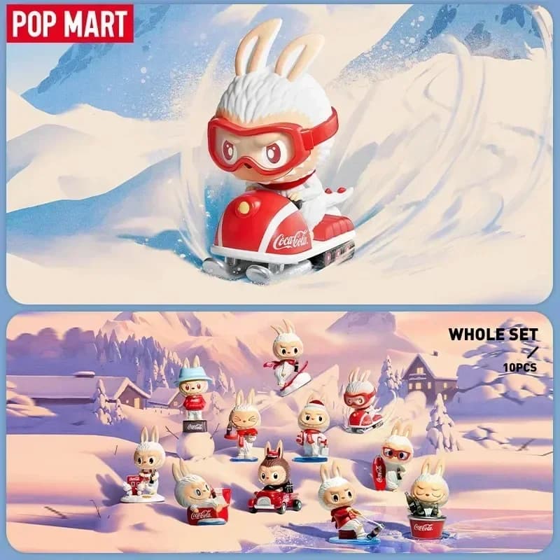 POP MART THE MONSTERS Serie Coca-Cola Scatola cieca Giocattoli Kawaii Anime Action Figure Sorpresa Scatola misteriosa Bambole Regalo per ragazze