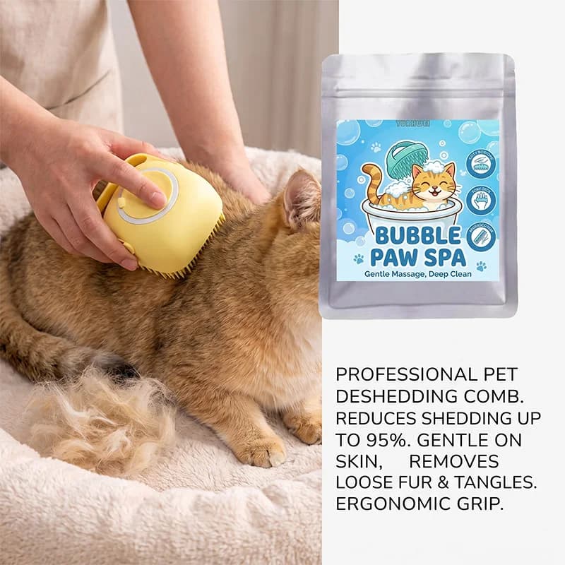 YUNLIWEI Silicone Pet Bath Brush Grooming Massage Scrubber for Cats Dogs Soft Rubber Hair Fur Cleaner Shampoo Massager Shower Co