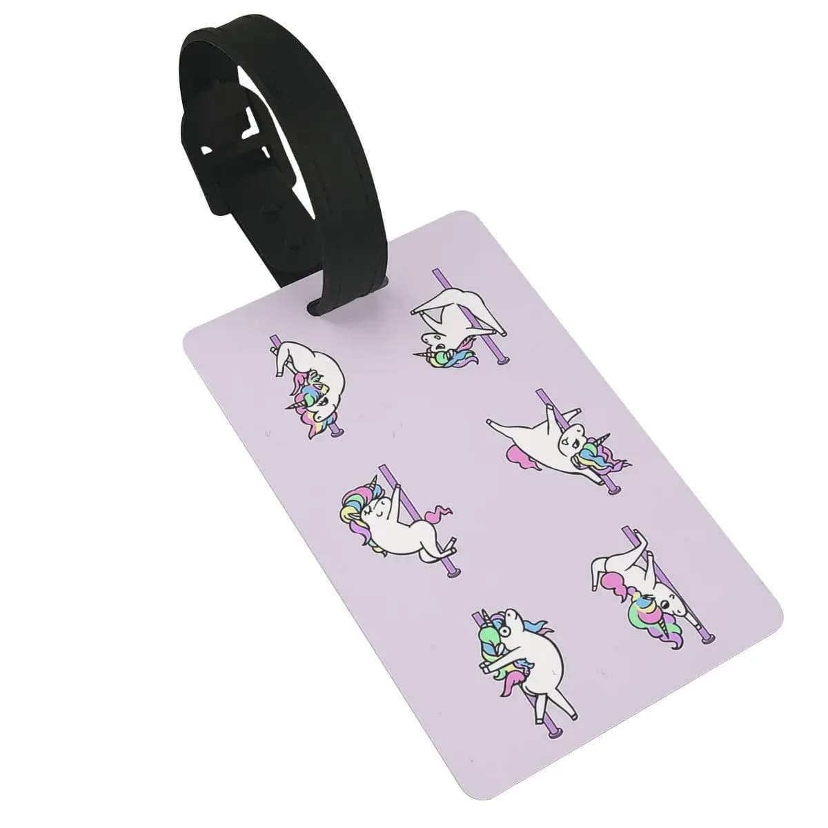 Unicorn Pole Dancing Club etichette per bagagli accessori per valigie etichetta per bagaglio da viaggio etichetta portatile porta etichette ID nome indirizzo