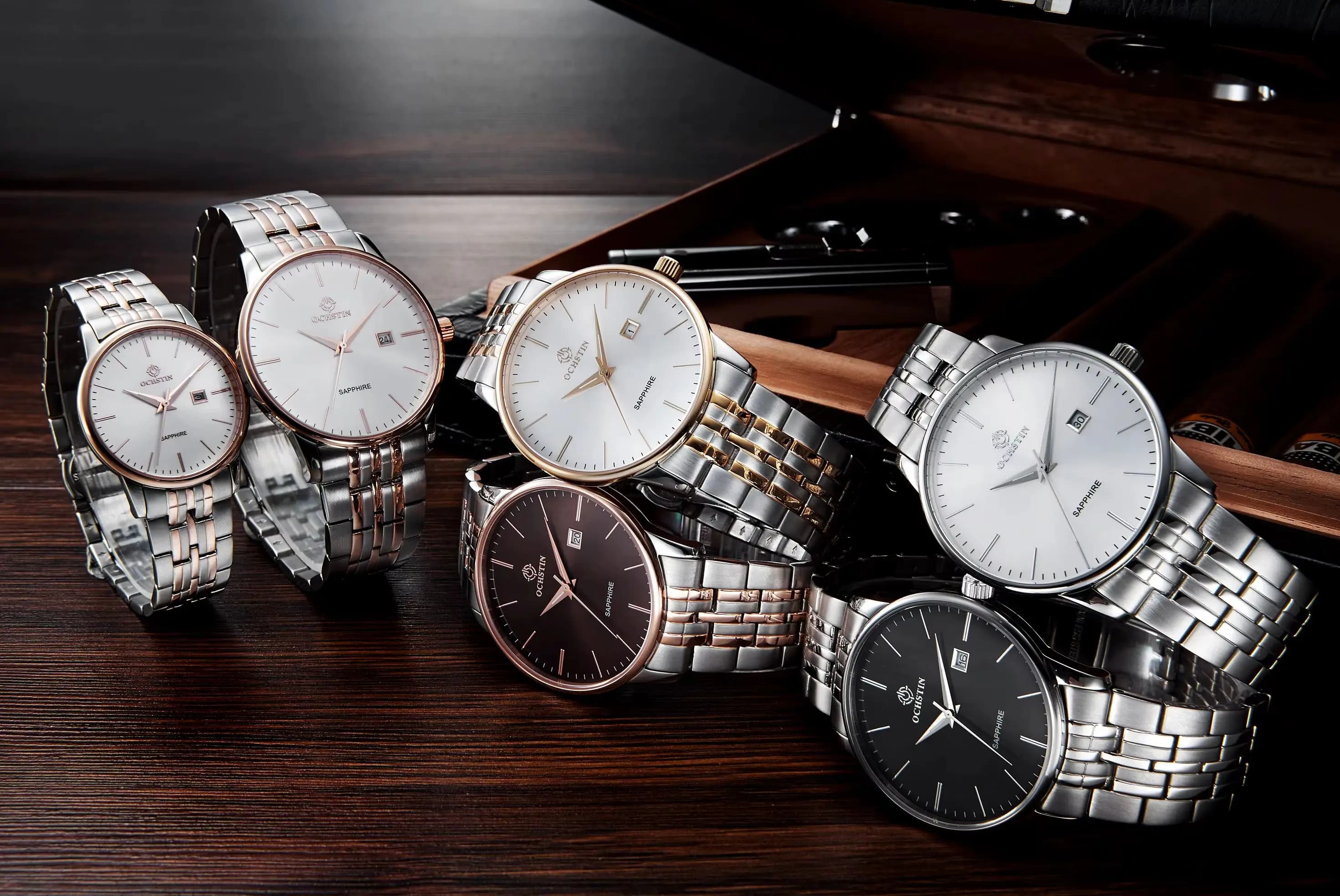 OCHSTIN Fashion Casual Lovers Stainless Steel Wrist Watch Quartz Couple watches brand luxury waterproof him and his watch