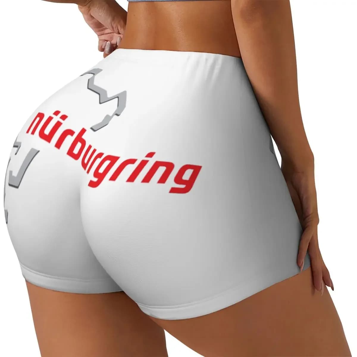 Custom Race Track Germany Nurburgring Women Gym Workout Running Shorts Athletic Volleyball Biker Yoga Shorts