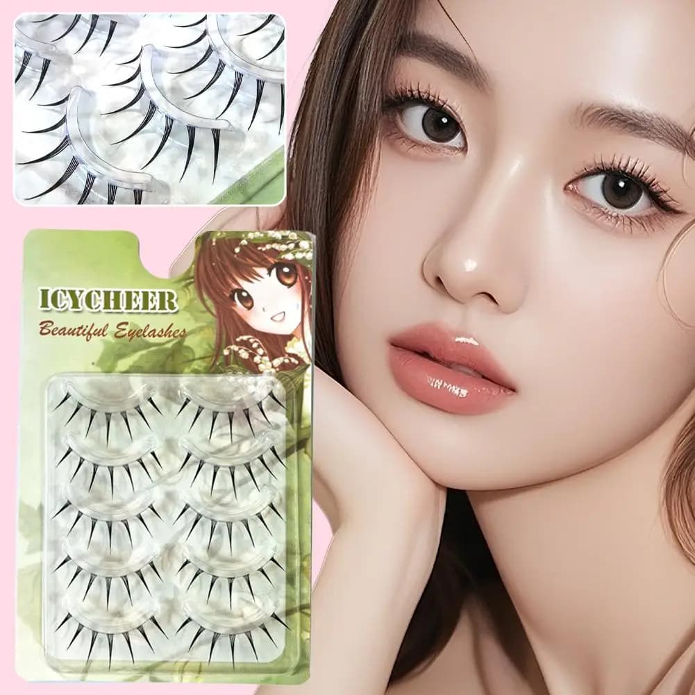 Little Devil Eyelashes Natural Faux Curling Up Tools Soft Eyelashes Cosplay Stretch Eyelashes Fake Makeup Of Japanese Eyes Y7U4