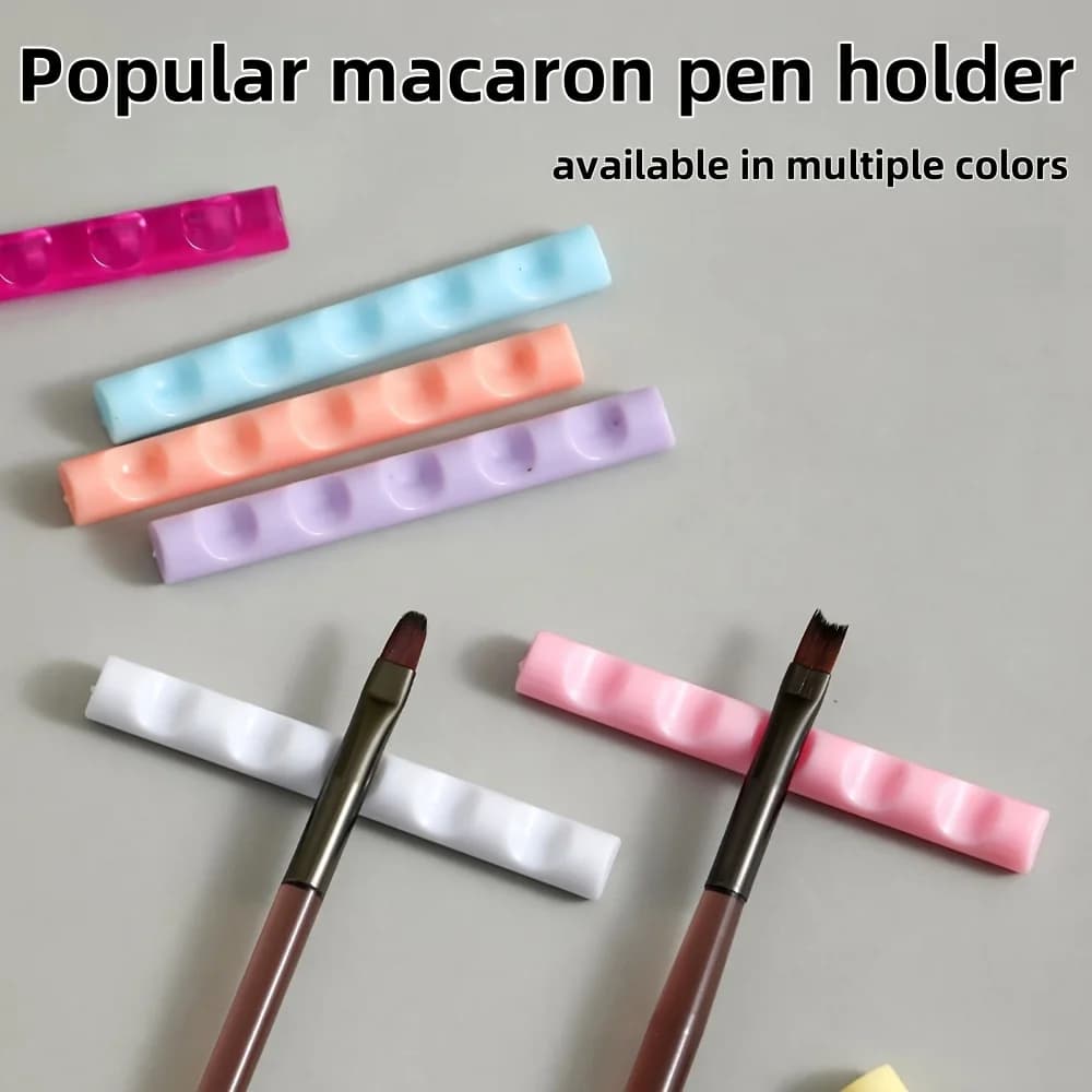 Portapenne per Nail Art in Acrilico a 5 Scomparti - Espositore Multi-Scomparto per Pennelli Gel, Accessori per Nail Art da Salone e Casa, Organizzatore per Pennelli
