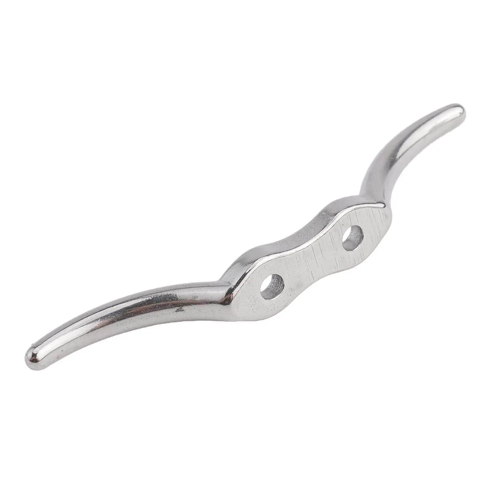 High Quality Rope Cleat Hook Hook Flag Pole Accessory Hook Hardware Marine Hardware Polished Stainless Steel Halyard