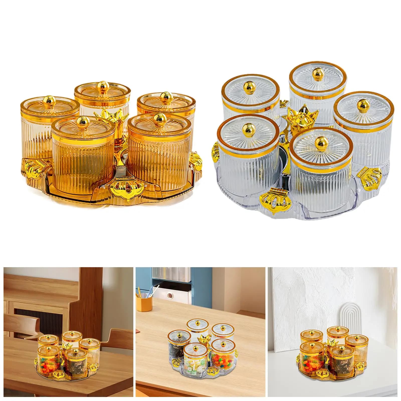 Vassoio Divisorio per Noci e Caramelle, Contenitore per Spezie e Ciotole per Snack, Ideale per Soggiorno e Feste, per Frutta Secca, Noci e Condimenti