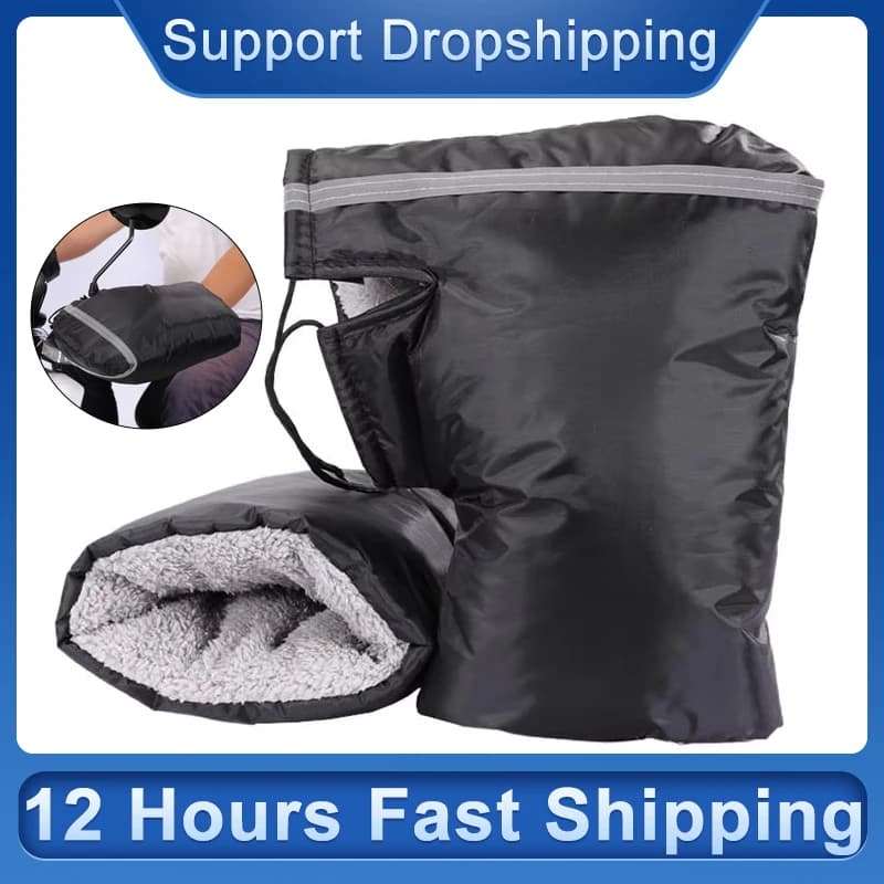 Universal Winter Gloves for Motorcycles, Waterproof Coprimanubrio, Scooter and Bicycle Coprimani, Scaldamani per Guida