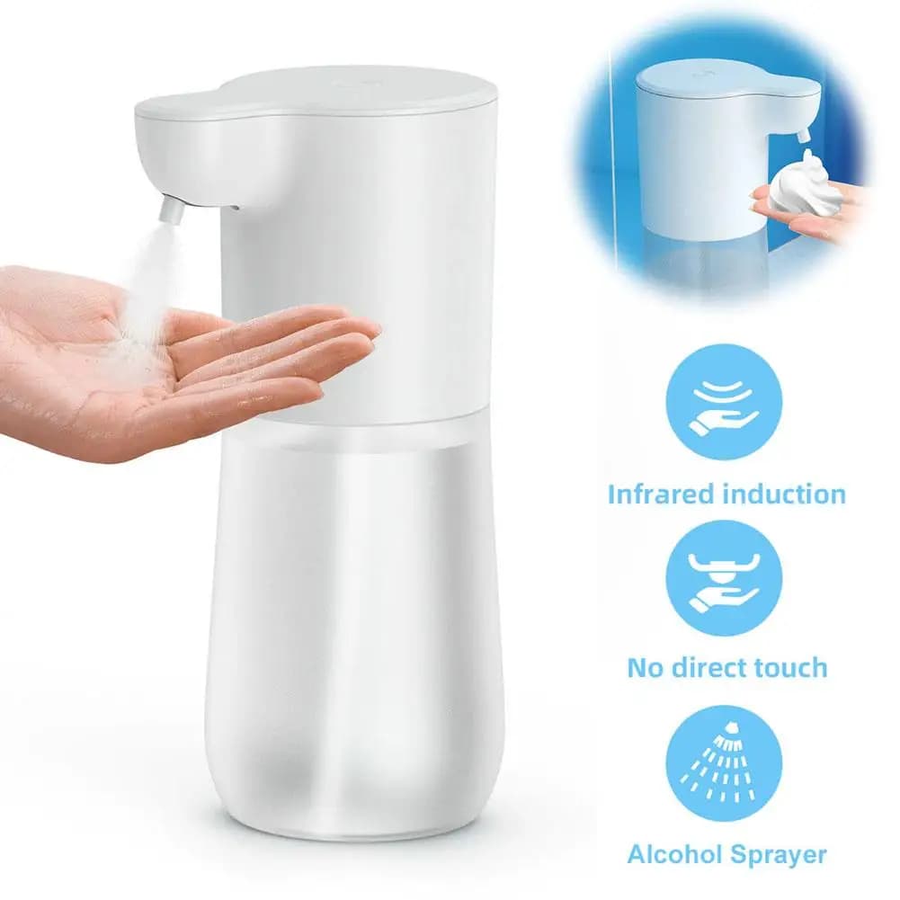 Dispenser Automatico di Sapone, Erogatore di Schiuma con Sensore Intelligente, Dispenser Senza Contatto 350/600ml, Macchina per Disinfettante Mani