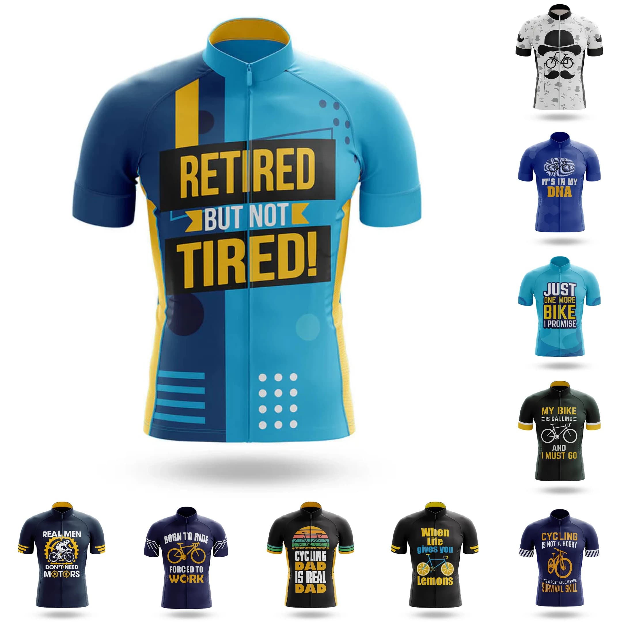 Maglia da ciclismo Born To Ride per uomo, pantaloncini con bretelle traspiranti a maniche corte, imbottitura in gel 20D resistente, abbigliamento per mountain bike, nuovo, V1