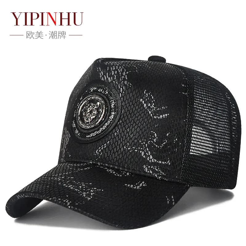 Cappello da Uomo con Rete Traspirante, Cappello Estivo alla Moda Versatile per Protezione Solare all'Aperto, Cappello da Baseball