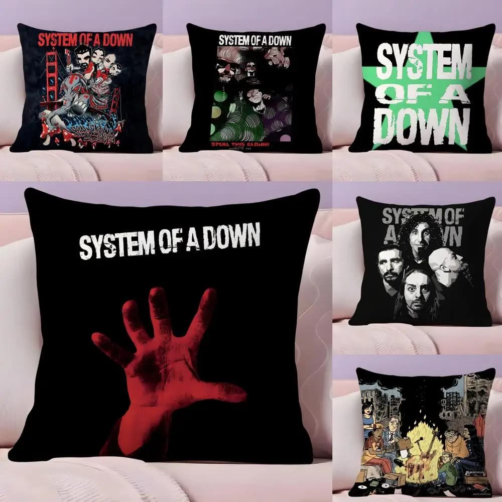 S-System Of A D-Down Fabric cushion cover soft sofa printed front-back warm winter home gift lining pillow