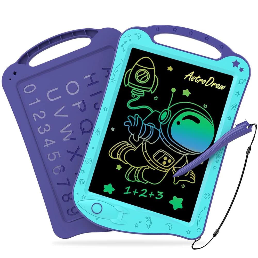 Tavoletta Grafica LCD Colorata Astrodraw, Lavagna per Disegno, Forniture per Presentazioni, Lavagne Fluorescenti, Materiale per Ufficio e Scuola