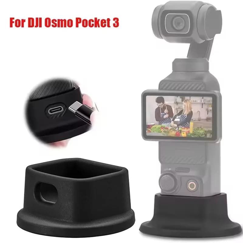 Silicone Dock Desktop Base For DJI Osmo Pocket 3 Sport Camera Anti-Skid Extension Stand Handheld Gimbal Mount Holder Accessories