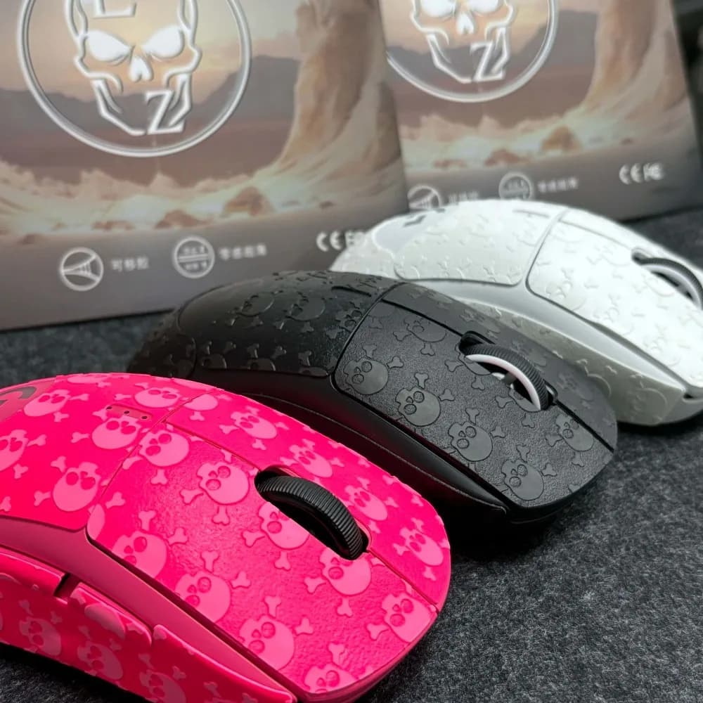 Adesivo per mouse antiscivolo in pelle per mouse fai-da-te per Logitech GPW1/2/3/4 Razer V2/V3 Nastro antiscivolo resistente al sudore Mouse da gioco