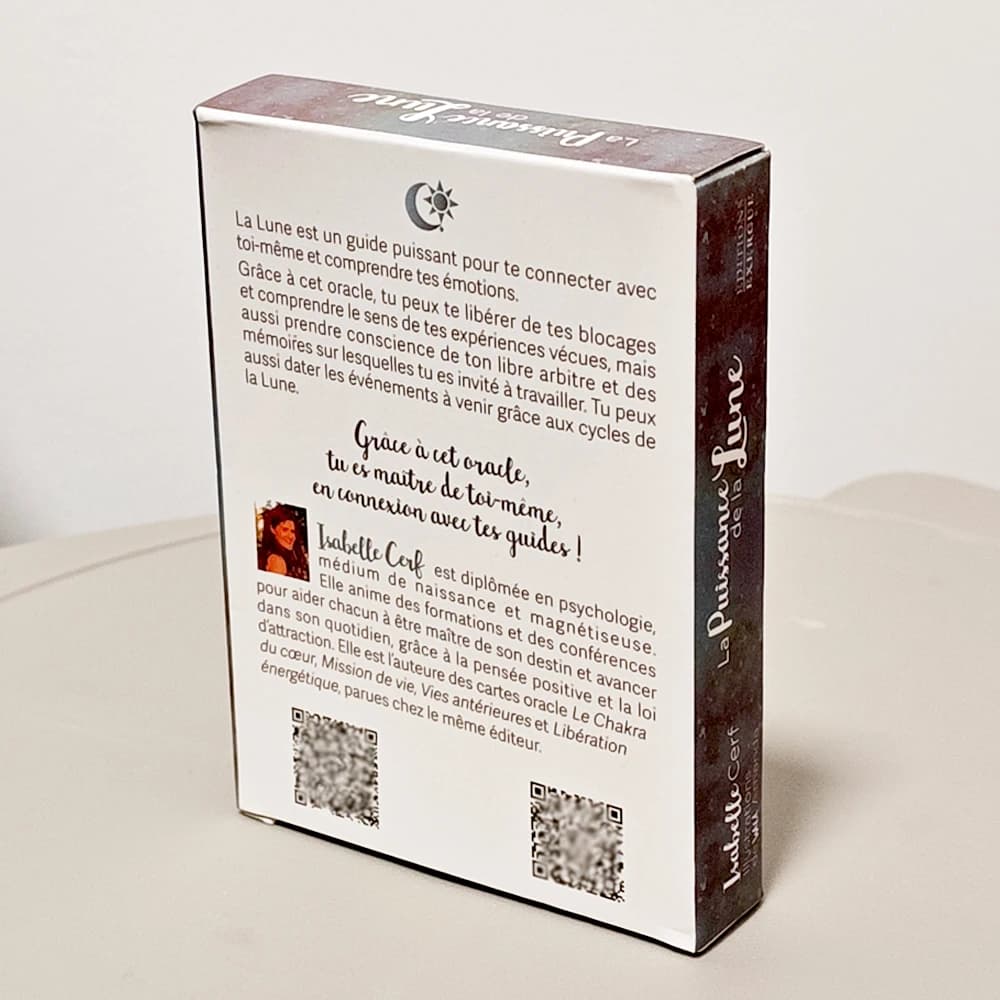 La Puissance De La Lune Oracle 42 Moon Power Cards 10,5*7,5 cm in lingua francese per la guida spirituale e emotiva