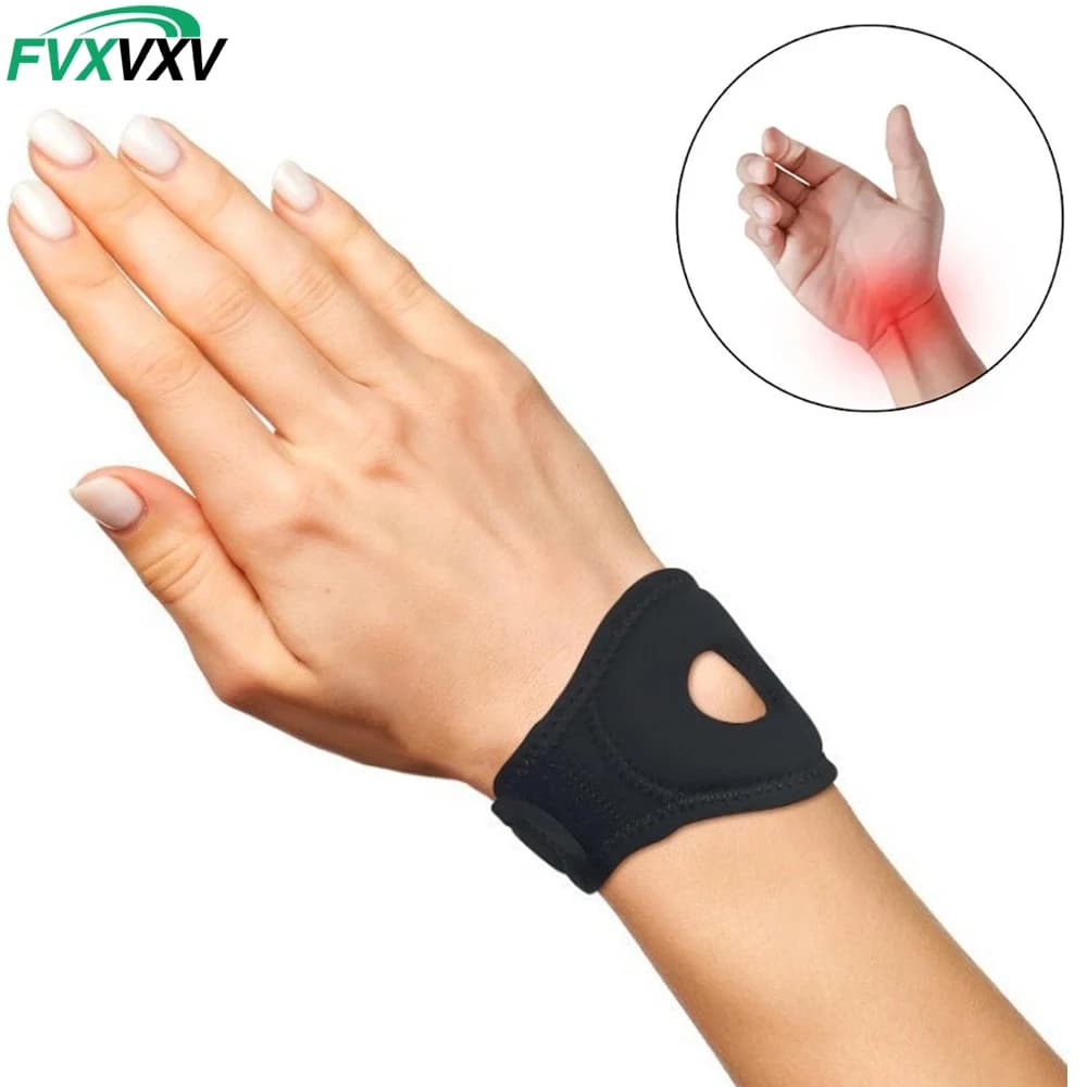 1PC Adjustable TFCC Wrist Brace with Ring Pad for Ulnar Pain, Carpal Tunnel – Gym Basketball Golf Tennis Office, Left/Right Hand