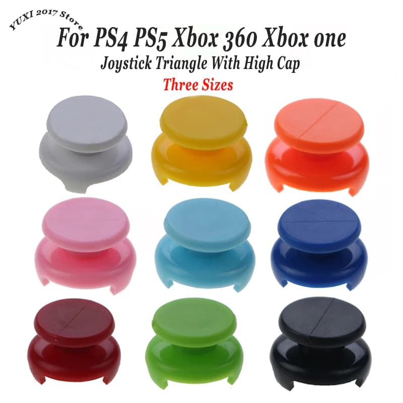 2PCS Joystick Tappo antiscivolo Triangolare Altezza Cap per PS4 PS5 Xbox 360 Xbox One Controller Accessori di gioco Tre dimensioni