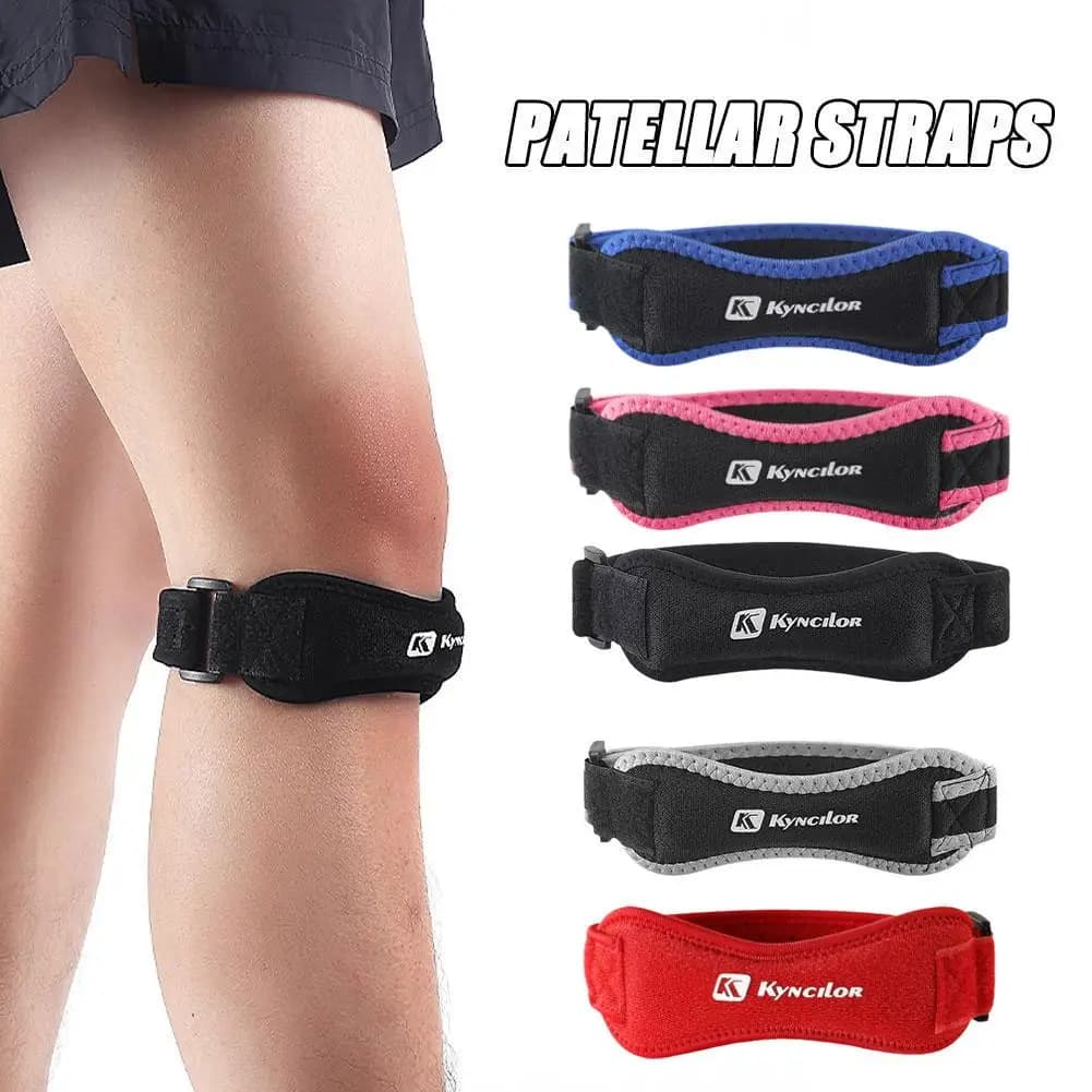 Supporto per Tendine Rotulee, Fascia Protettiva per Ginocchio, Cinturino Regolabile con Assorbimento degli Urti e Compressione
