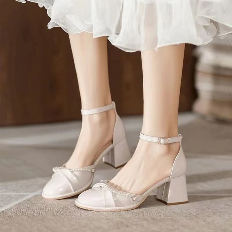 Women's PU slippers with Low Heel Less than 3cm, Anti-slip rubber sole, Comfortable, Lightweight, Casual, for Daily Use Interior and Exterior, Active