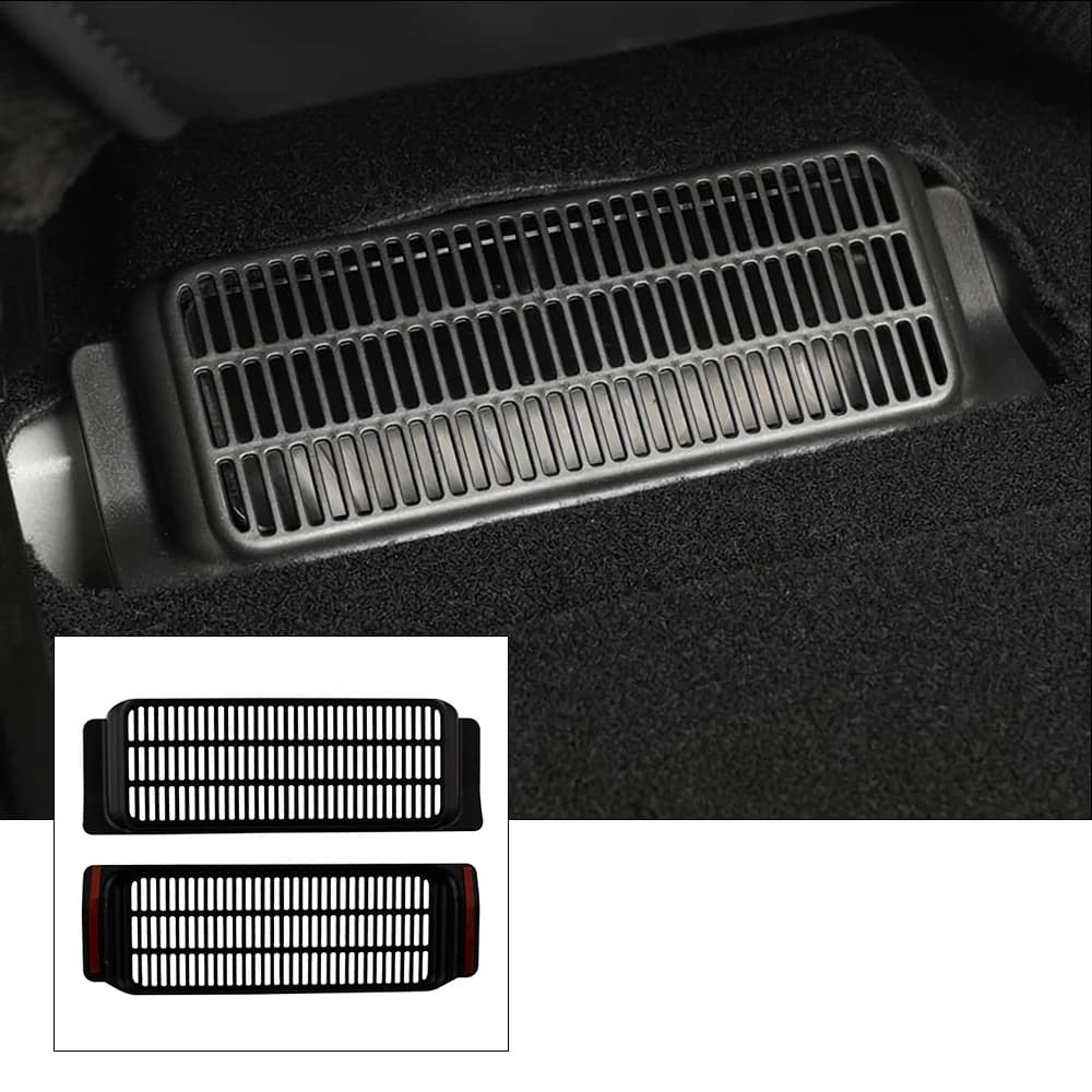 Car Under Seat Air Vent Dust Cover for Tesla Model 3 2017-2022 Anti-clog Air Outlet Protector Interior Modification Accessories