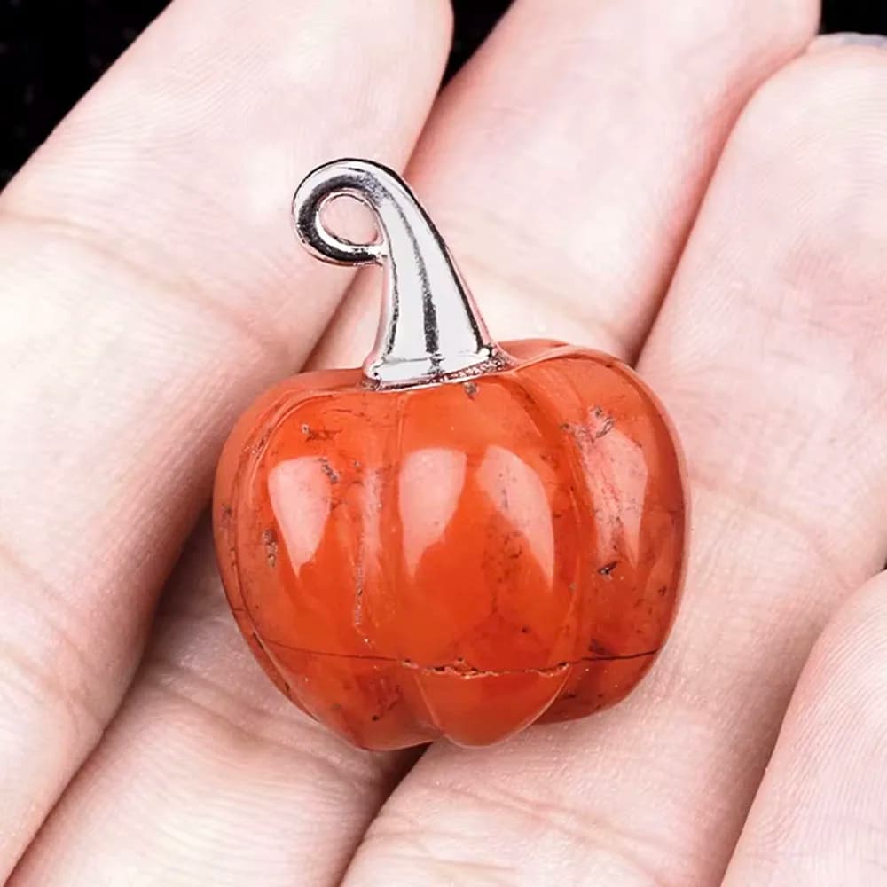 1PC Pietra Naturale 16x20mm Ametista Ciondolo a Forma di Zucca Pendenti e Ciondoli per Fare Braccialetti FAI DA TE Collana Orecchini Accessori di Gioielli