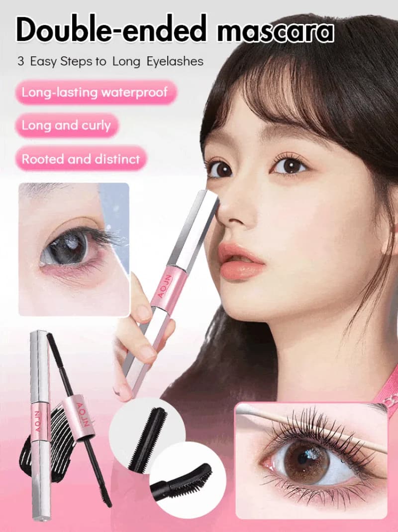 Double head waterproof mascara extending mascara with barbell without double head mascara