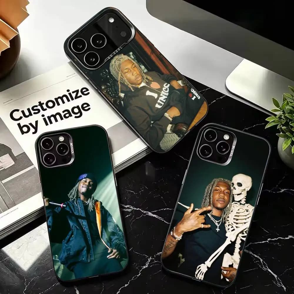 Trap Dreadlocks Rapper Phone Case For iPhone 17,16,15,14,13,12,11,Air Plus,Pro,Mini,Max silver fashion