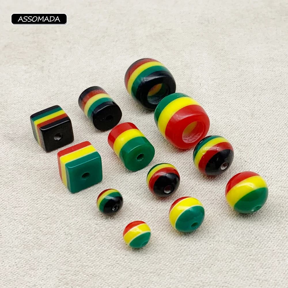 50/100 pezzi di plastica Bob perline per creazione di gioielli fatti a mano uomo donna braccialetto collana Erraings perline in vita accessori gioielli fai da te